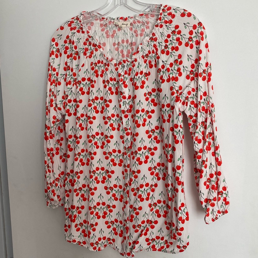 Cherry Print 🍒 Blouse - Sz M